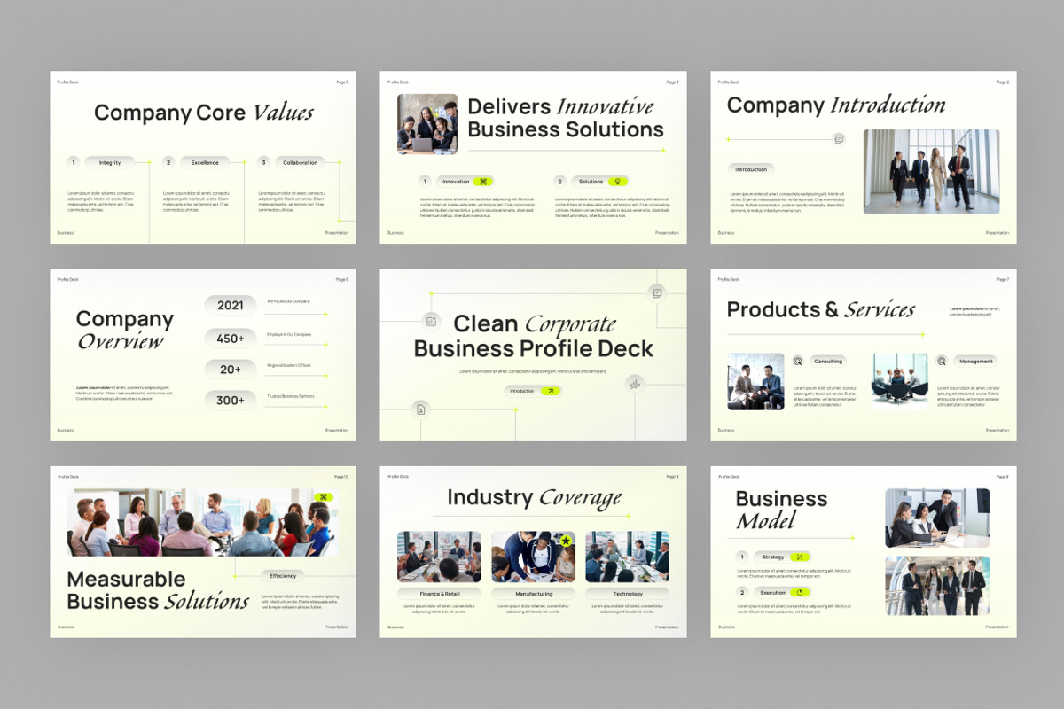 Corporate Business Profile Keynote, a Presentation Template by Loin Studio (Photo 3 of 4)