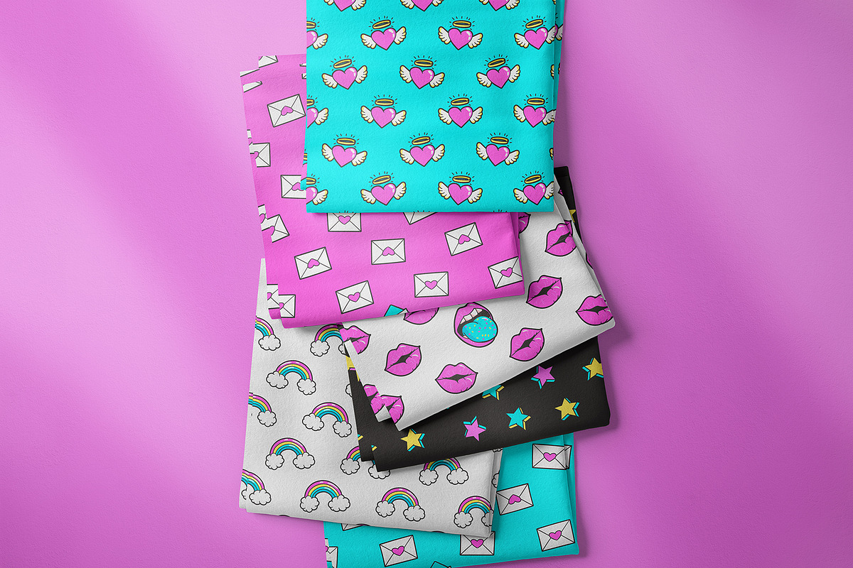 Unicorns and Cats Clipart + Patterns, an Illustration by Martyshova (Photo 5 of 7)