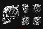 10 Bundle Dark Art Skull Insect, an Illustration by Morspective (Thumbnail 5 of 7)