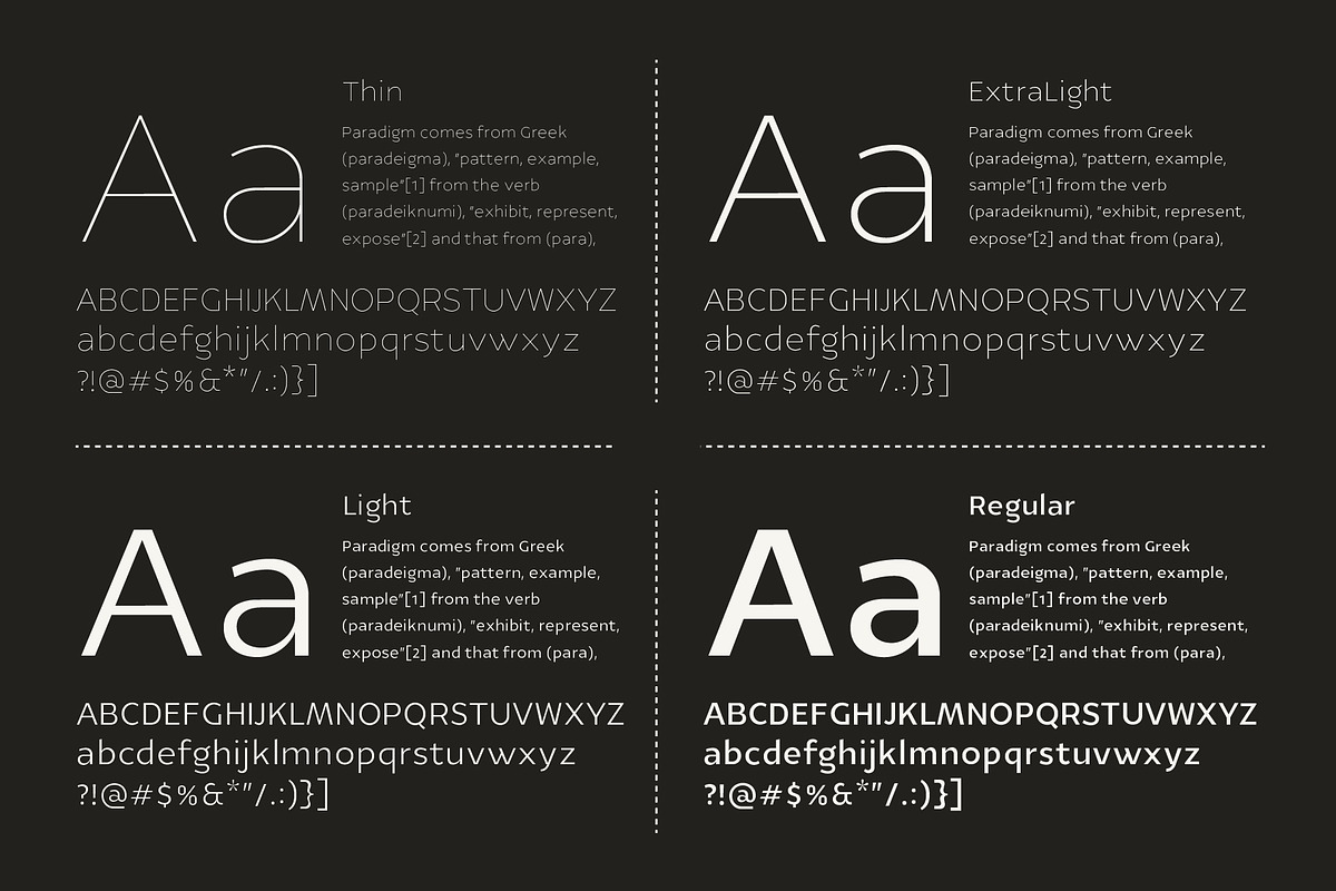 YE Paradigma Font preview 7