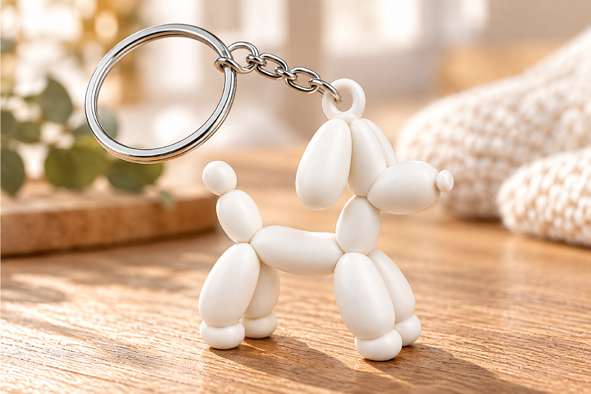 Balloon Dog Keychain STL, an Object 3D Model by Layerology (Photo 2 of 3)