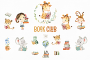 Book Club. Watercolor Collection., an Animal Illustration by StarJam (Thumbnail 2 of 5)