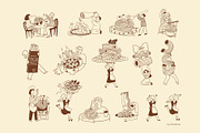 Pasta La Pasta. Food illustrations., a Food Illustration by Annakniaz (Thumbnail 8 of 18)
