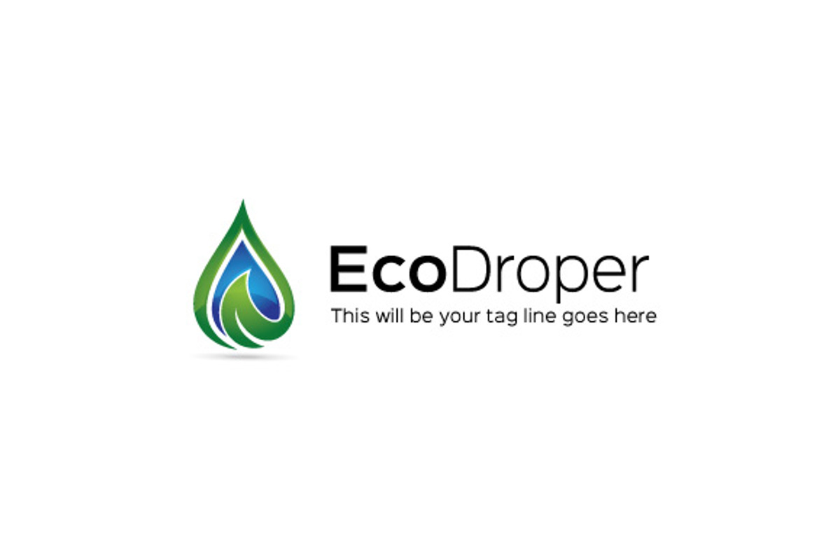 Eco Droper, a Branding & Logo Template by The Branding Fusion (Photo 2 of 4)