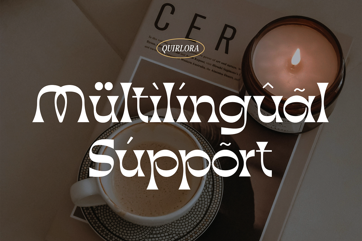 Quirlora Expressive Display Typeface, a Serif Font by Graphue (Photo 2 of 9)
