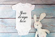 29 Baby Bodysuit mockup bundle., a Print Template by MockupMarket (Thumbnail 28 of 30)