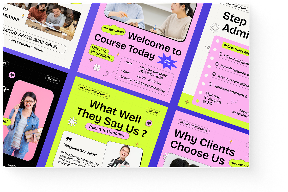 Education Course Instagram Post, a Social Media Template by Annora Studio (Photo 4 of 6)