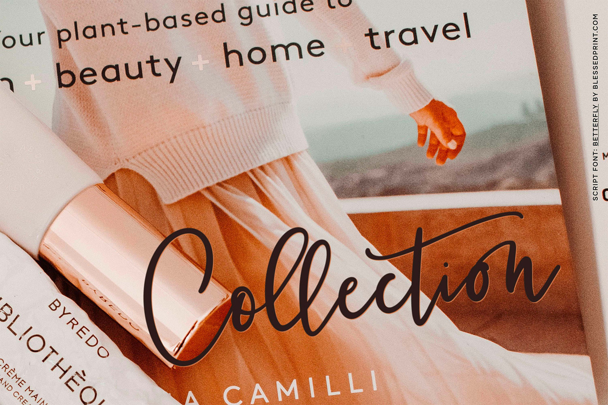 BetterFly - for Canva & Templett, a Script Font by Blessed Print (Photo 3 of 46)