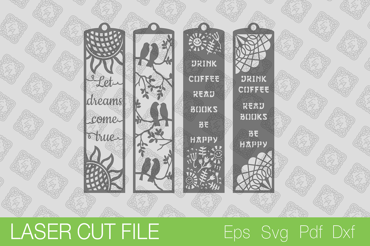 Bookmark Laser Cut SVG, a Templates & Theme by Lerina Art (Photo 2 of 3)