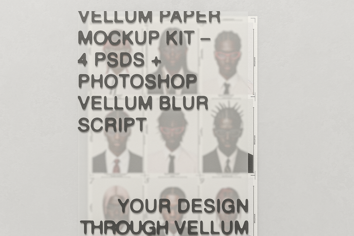 Vellum PSD Script & Paper Mockup Kit, a Mockup by Zumrod (Photo 5 of 12)
