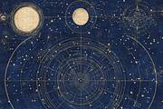 Celestial Astrology Chart, a Background Graphic by Printable Treasure (Thumbnail 7 of 8)