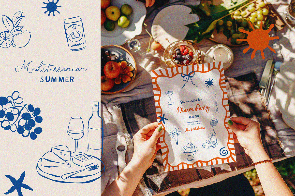 Mediterranean Summer aesthetic, an Object Graphic by lokko studio (Photo 5 of 9)