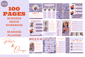 100 Purple Ebook Template Canva