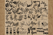 Phoenix stamps for Procreate, a Brush Add-On by TheWhiteCatLab (Thumbnail 5 of 6)