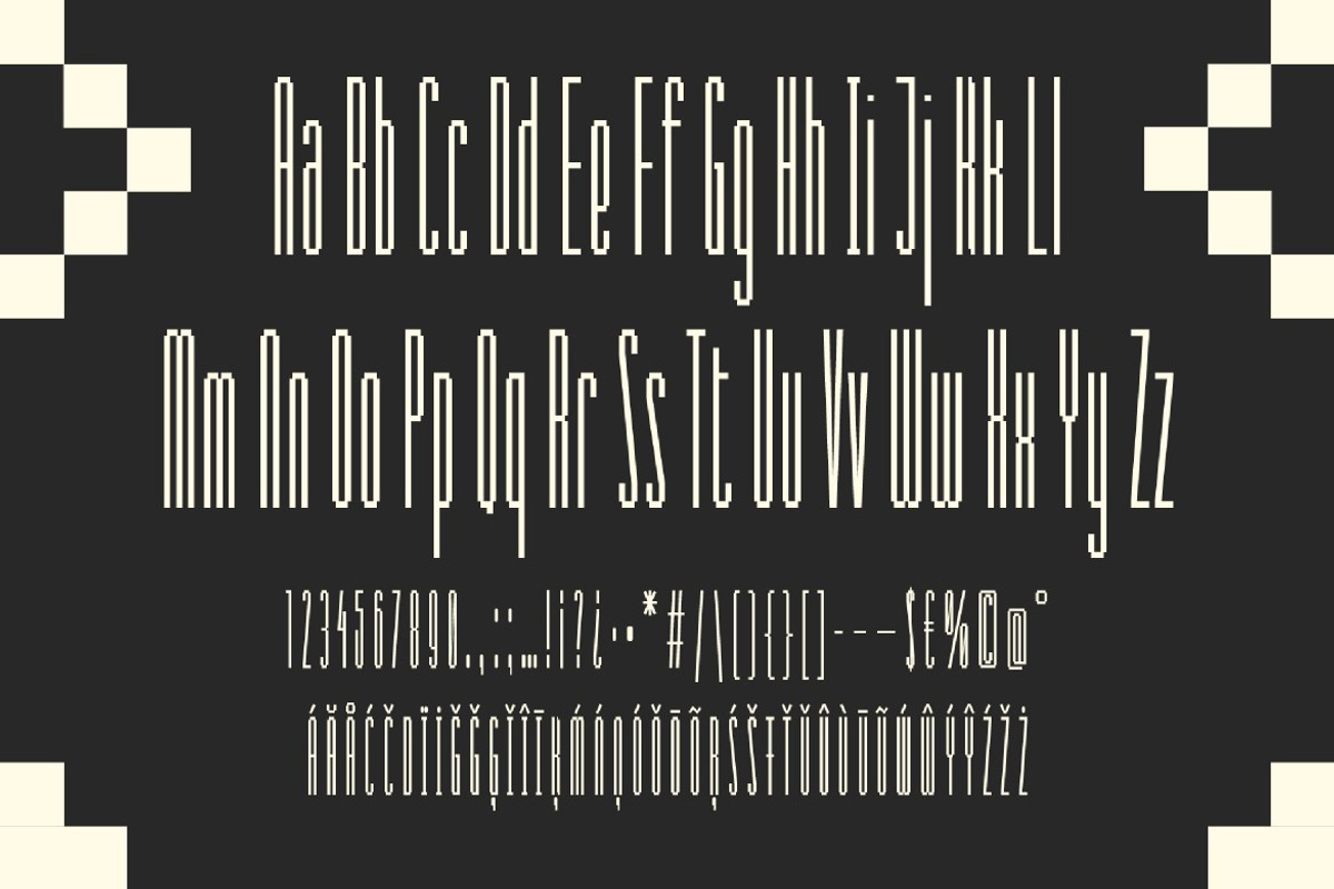Displayxel, a Sans Serif Font by graphicook (Photo 3 of 10)
