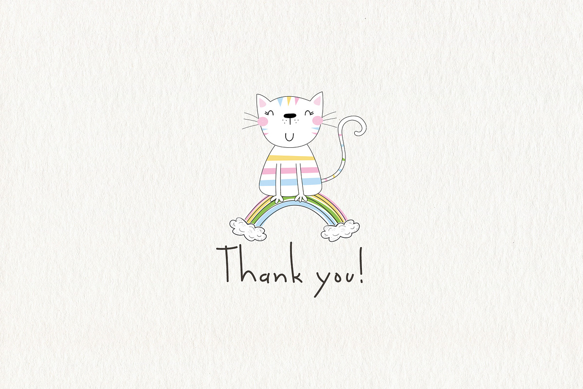 Cute animals collection, a Background Graphic by Irene_Boiko_ART (Photo 10 of 10)
