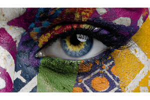 Vibrant abstract paper arts are, an Abstract Photo by ZinetroN