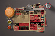 Rustic Cardboard Menu, a Flyer Template by BlueRobinStudio (Thumbnail 4 of 5)