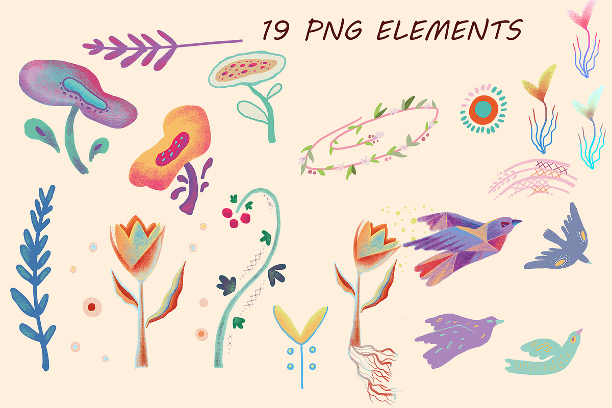 Modern Folk Spring: Symbolic Illustr, an Illustration by FaliushViktoriaArtist (Photo 2 of 9)