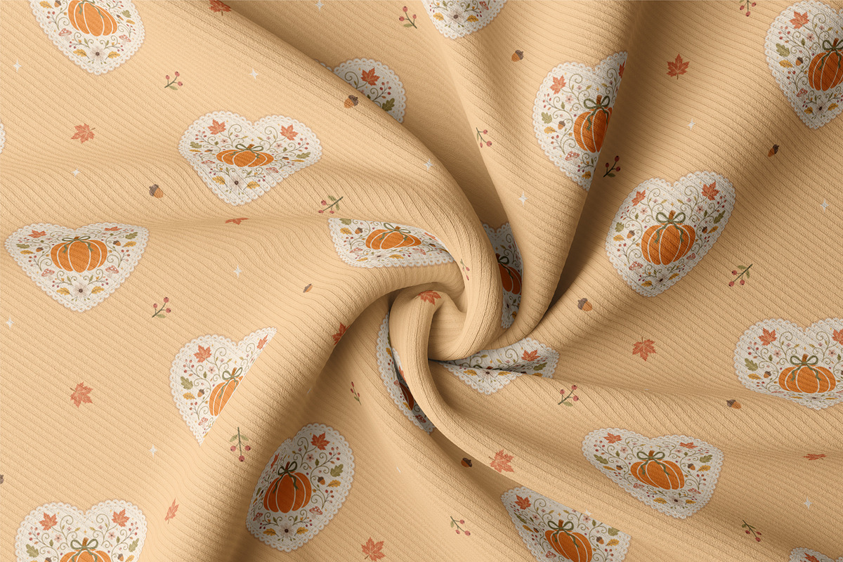 Whimsical Autumn Pumpkin Papers, a Pattern Graphic by lindoet23 (Photo 6 of 8)