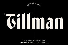 BN Tillman Gothic Display Typeface