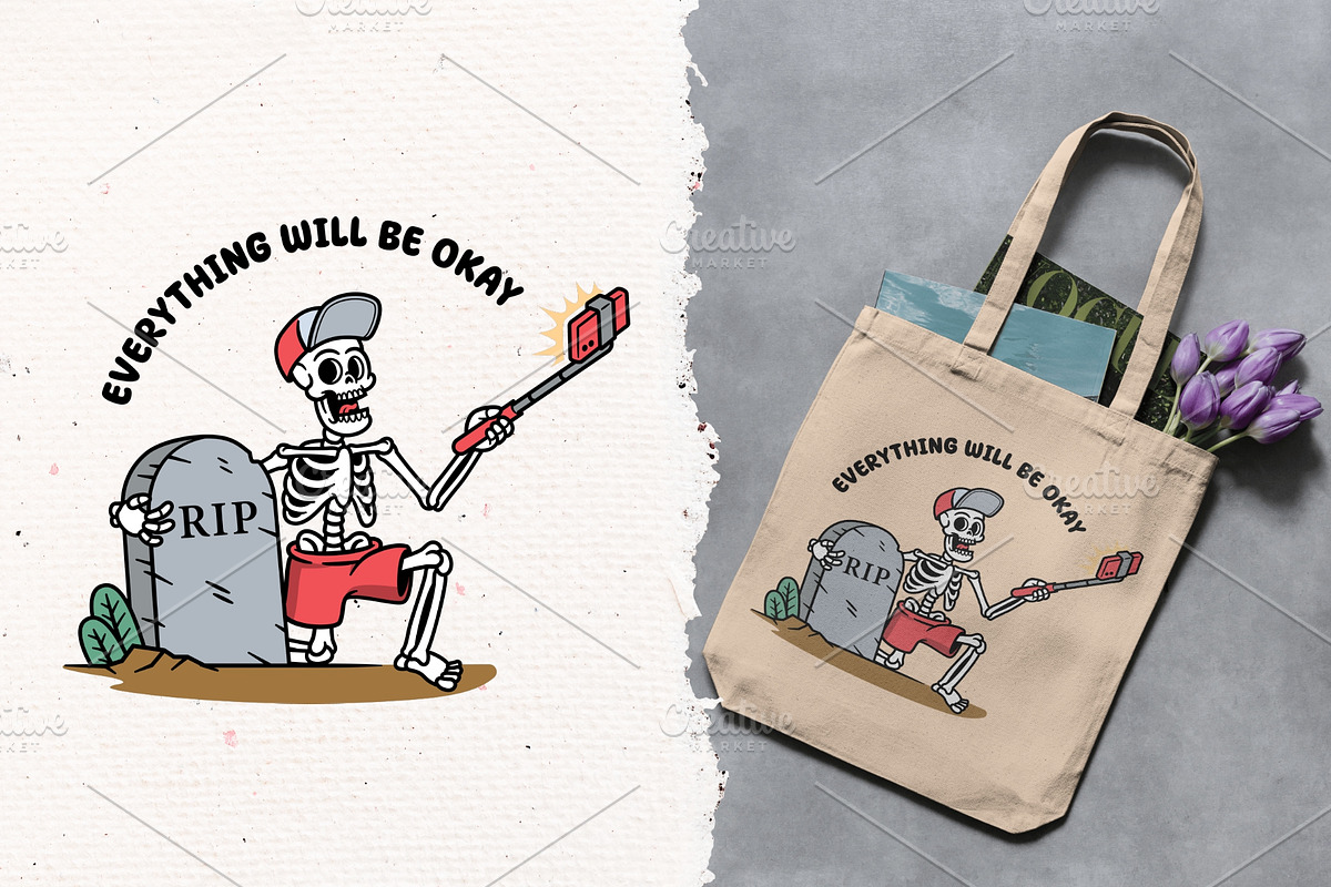 Skull life 15 vector illustrations, a Person Illustration by gunaonedesign (Photo 8 of 10)