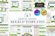 50 Digital Listing Mockup Templates, a Marketing Template by Matisse Studio (Thumbnail 1 of 7)