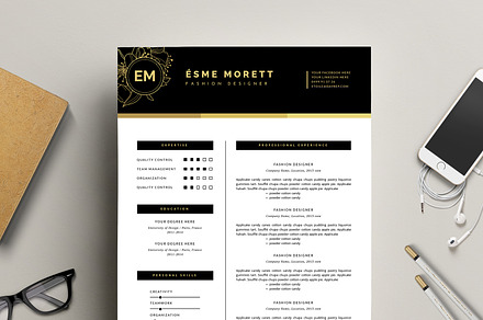 Fashion Resume Template for MS Word