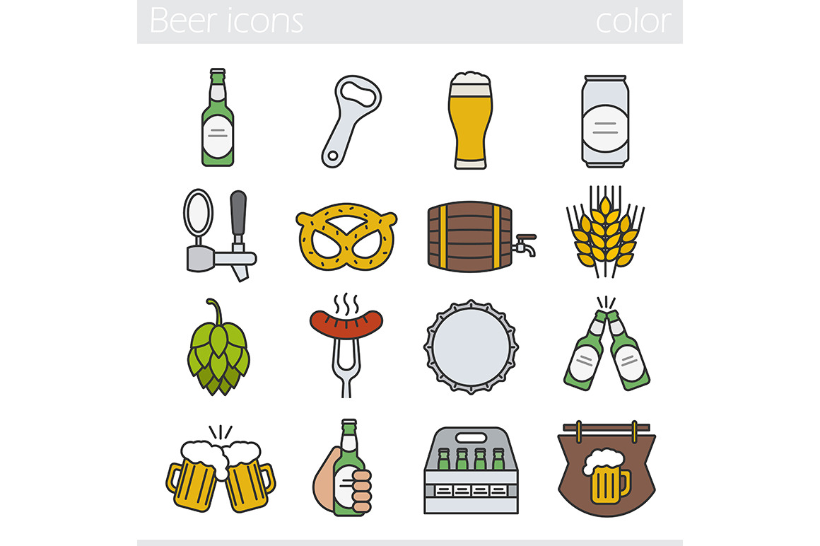 Beer. 12 icons set. Vector, an Icon by IMG Visuals