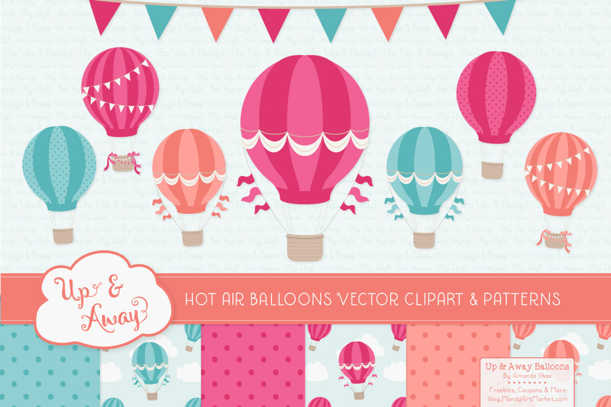 Bohemian Hot Air Balloons & Patterns, an Illustration by Amanda Ilkov (Photo 1 of 5)