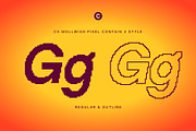 CS Mollwish Pixel, a Sans Serif Font by Craft Supply Co. (Thumbnail 3 of 8)