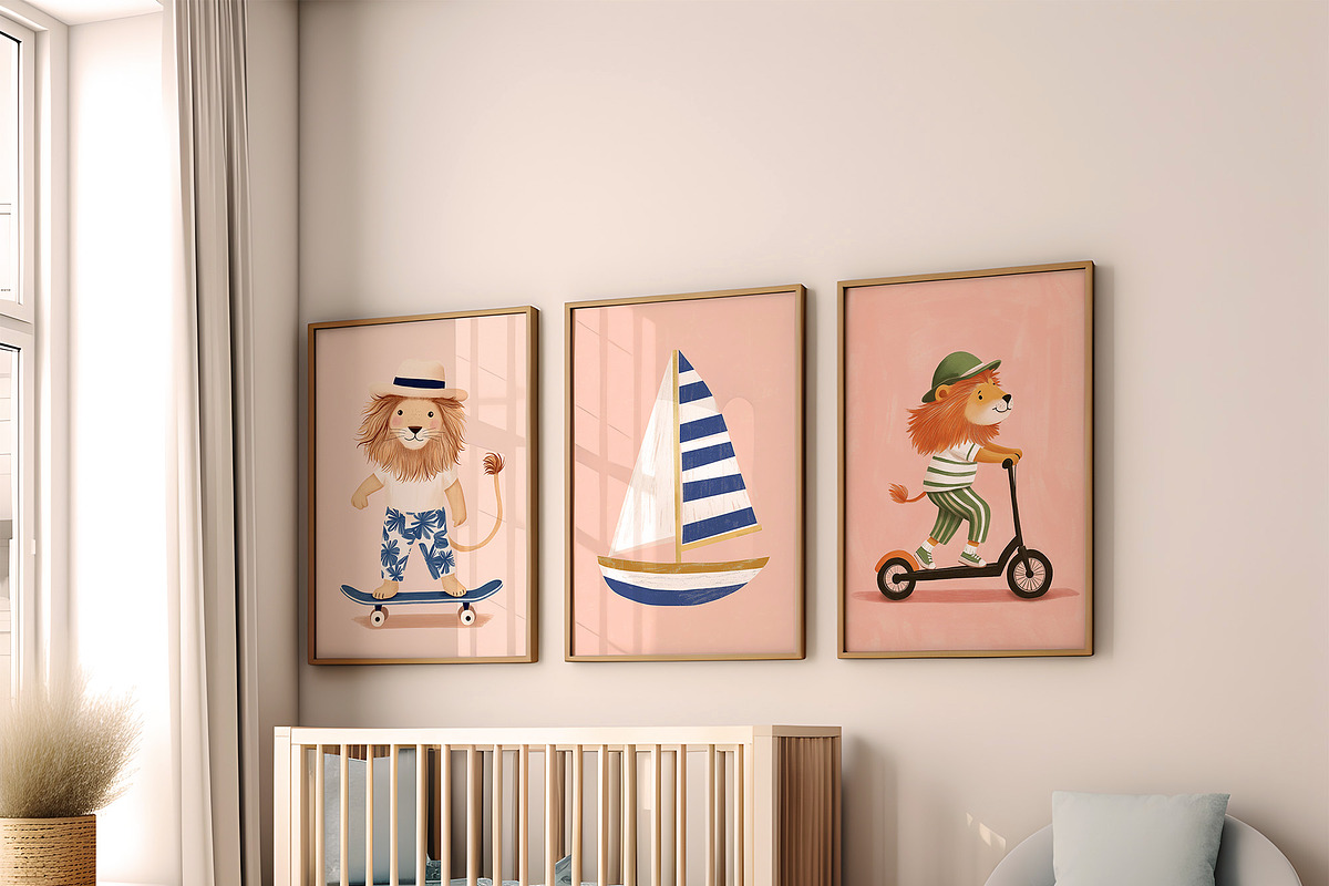 Minimalist Nursery Wall Art Gallery, a Background Graphic by Essentially Nomadic (Photo 5 of 11)
