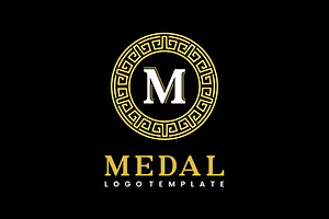 Ancient Greek Medal Logo, a Branding & Logo Template by Atlantis X Nurman Arbai