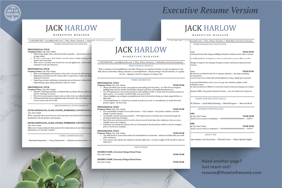 ATS-Friendly Resume CV Format, a Resume Template by The Art of Resume (Photo 5 of 8)