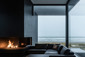 Minimalist Black Living Room, an Architecture Photo by Virgo Studio