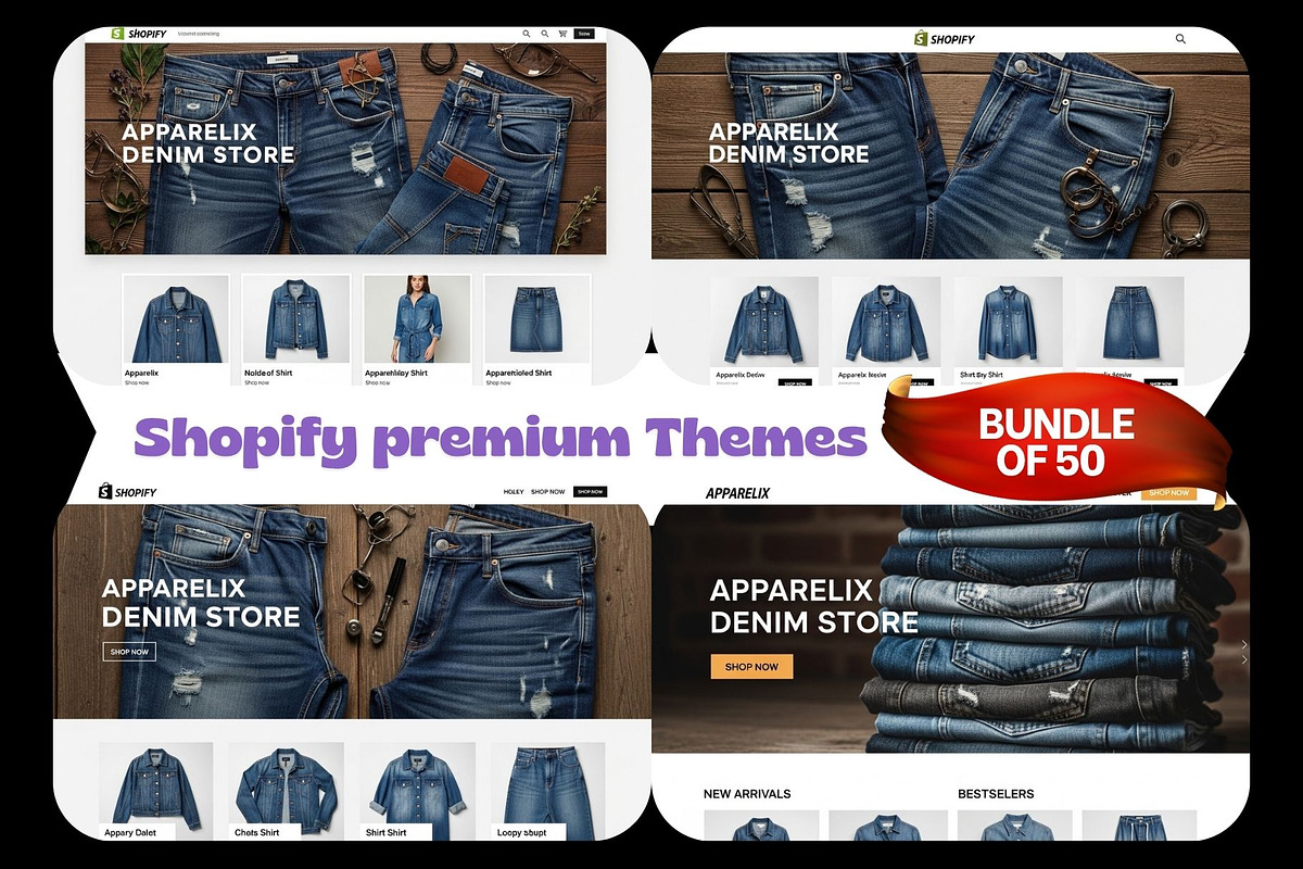 Shopify Premium 50 Themes Bundle, a Shopify Template by Crox Studio | Digital (Photo 2 of 58)
