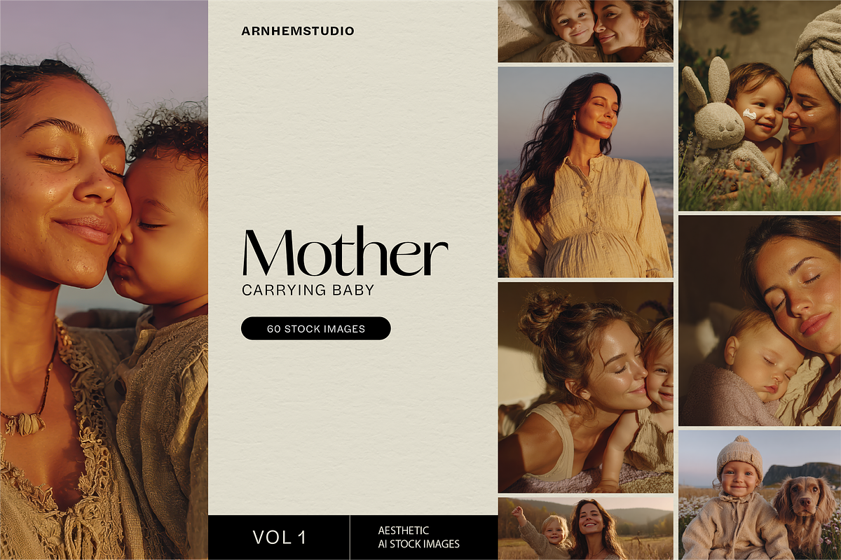 Motherhood Stock Images Bundle vol 1, a Photo by Arnhem Studio (Photo 1 of 8)