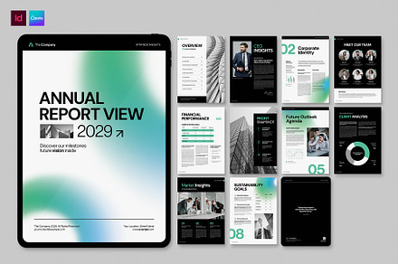 Annual Report Template, a Brochure Template by BrandPacks