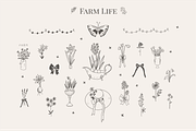 Farm Life Nostalgic line doodle icon, a Decorative Illustration by Summer Nightingale Art (Thumbnail 12 of 20)
