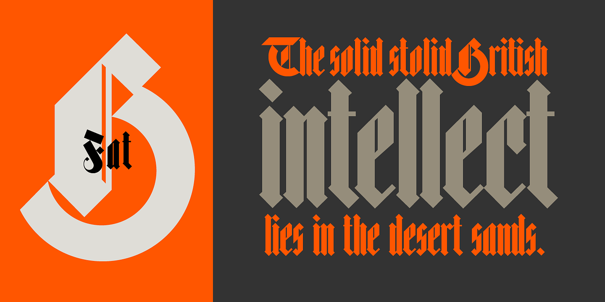 Bastard, a Blackletter Font by Barnbrook Fonts (Photo 2 of 7)