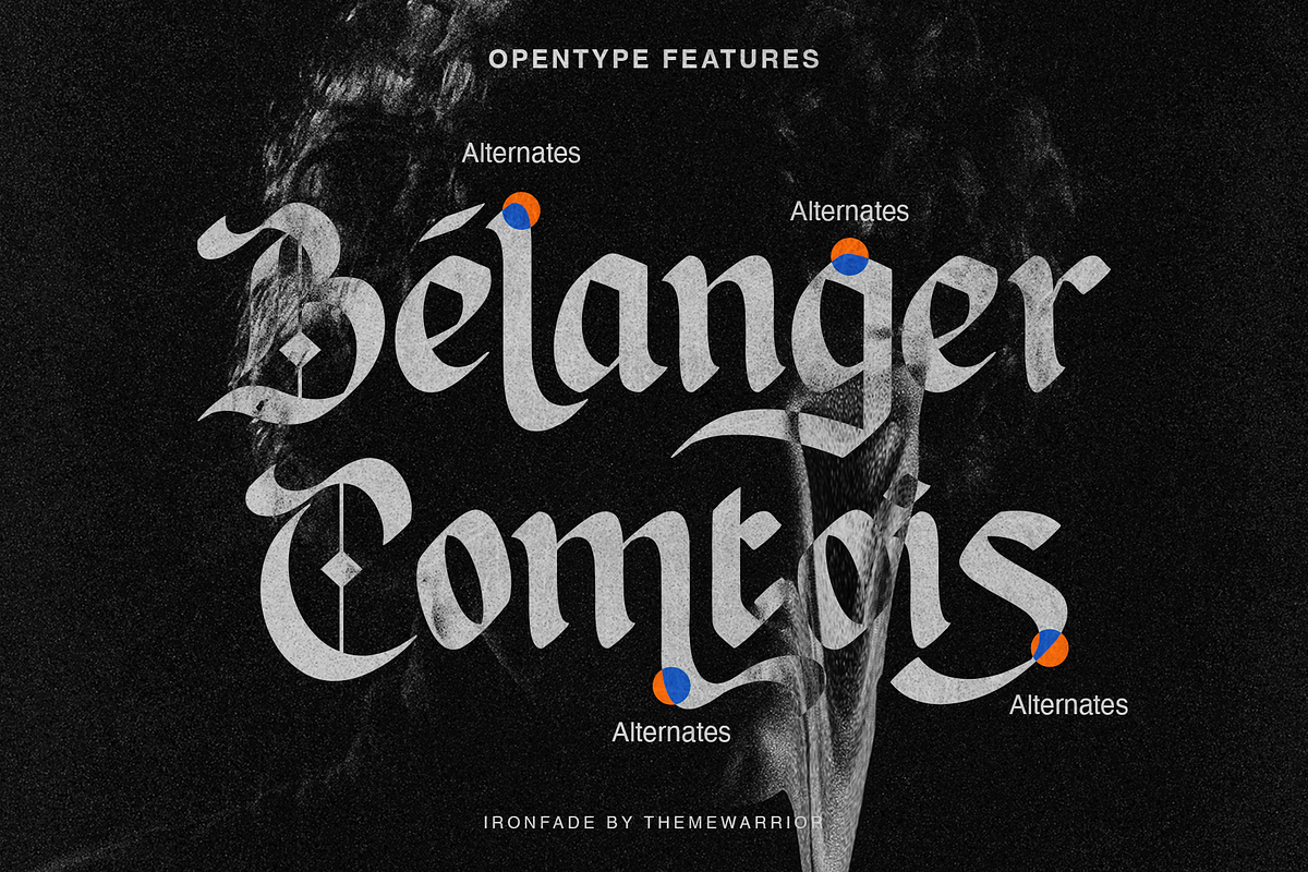 Ironfade - Blackletter Font, a Blackletter Font by themewarrior (Photo 9 of 10)