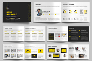 Resume Booklet Design Layout