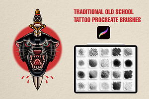 Traditional Tattoo Procreate Brushes