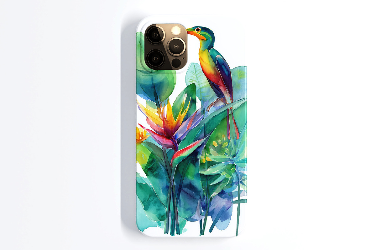 Exotic Botanical Bird Illustration, a Decorative Illustration by Housui Patterns (Photo 10 of 12)