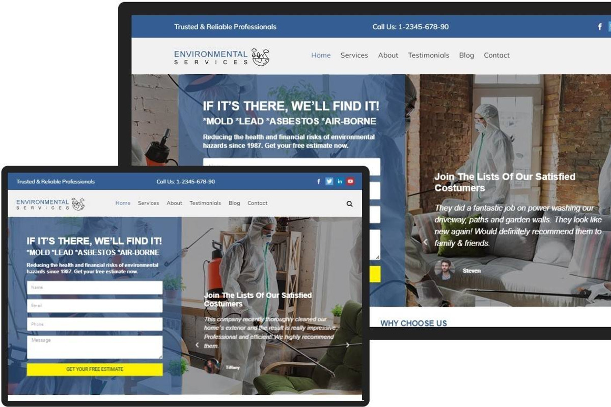 Environmental Services WordPress Theme preview 6