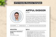 Actor Resume Template, a Resume Template by ResumeInventor (Thumbnail 1 of 9)