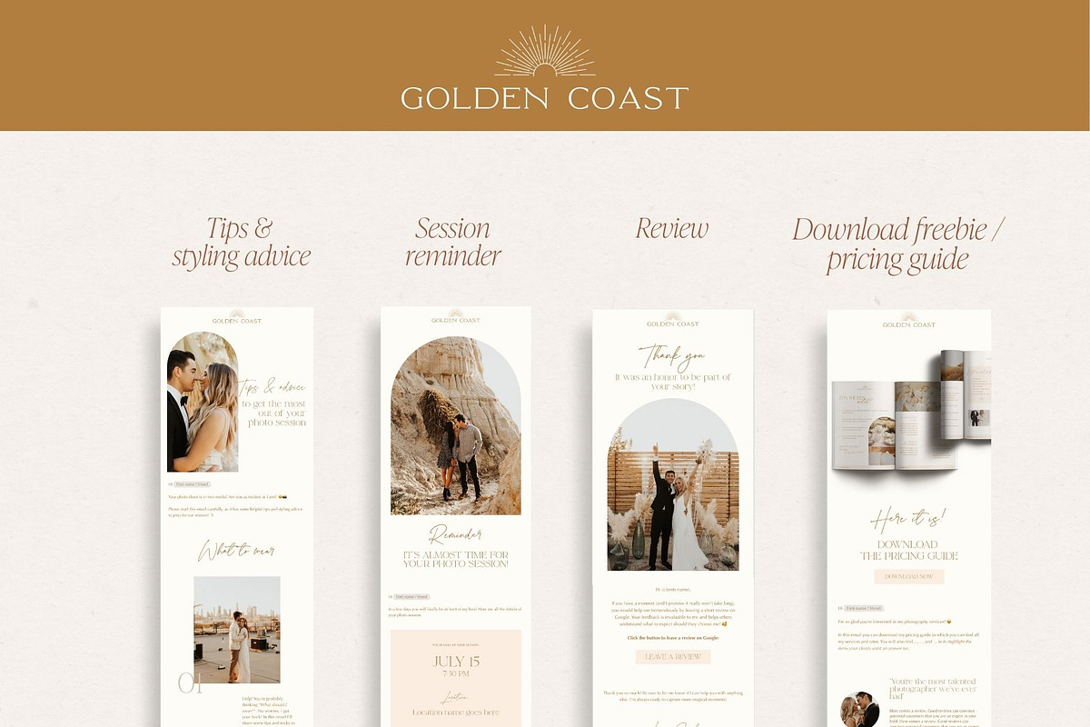 Photographer Flodesk Email Templates, an Email Template by Wonderlik Webdesign (Photo 4 of 9)