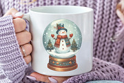 Christmas Snowman Globe Clipart Bund, an Illustration by Rose Art (Thumbnail 4 of 5)