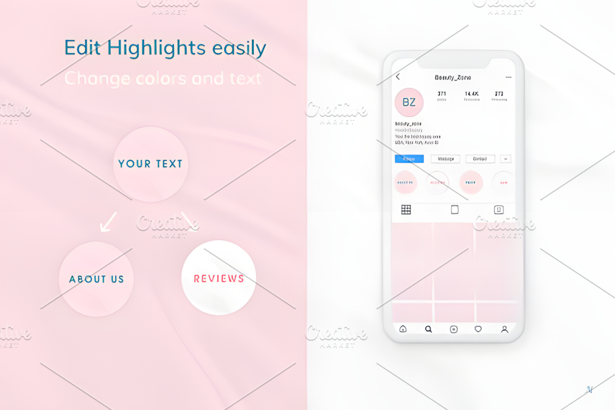 Instagram Highlights & Price Templat, a Marketing Template by Ink Gallery (Photo 2 of 5)
