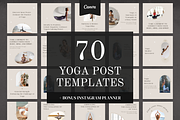 Yoga Minimal Instagram Canva, a Social Media Template by VeliusCreativeStudio (Thumbnail 1 of 9)